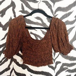 Urban Outfitters ruched crop top Size S